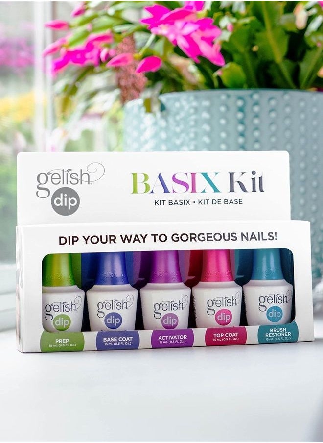 Gelish Dip Basix Kit, Dip Powder Nail Kit, Nail Dip Powder Kit, Nail Set  - Image 2