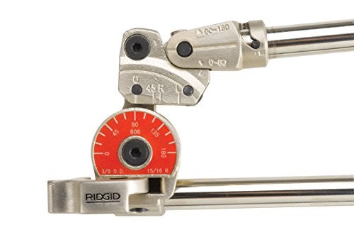 RIDGID 38048 Model 608 HeavyDuty Stainless Steel Pipe and Tubing Bender 12 Pipe Bender with Extra Long Handles Black Red Silver - Image 3