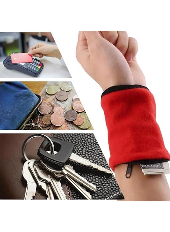 Sportswear Wrist Pouch, Sweat-Proof Wrist Key Pocket, Uni Zipper Wrist Pouch | Breathable Running Wallet Wristband for Walking, Climbing, Cycling, Running, Hiking  - Image 4
