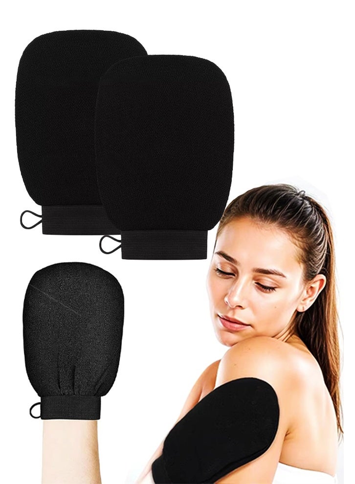 SAKOON 2 Pack of Moroccan Bath Glove | Korean Mitt Deep Exfoliating Glove | Hammam Glove | Kessa Glove | Body Scrubber or Body Exfoliator | Dead Skin Remover and Bath Scrubber Shower Scrubber for Skin Exfoliation - Image 1