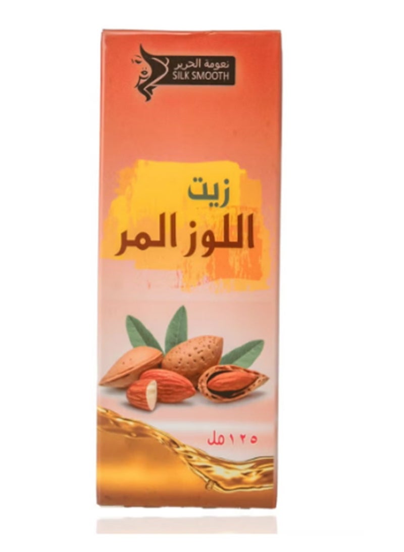 SILK SMOOTH Pure Bitter Almond Oil for Face - Natural Elixir Infused with Nutrients for Skin Wellness, Cold-Pressed for Ultimate Purity and Nourishment