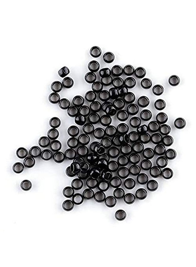 Funyn Nano Copper Micro Rings Dreadlock Beads Microlink Nano Micro Tube Ring For Tip/Ring Hair Extensions Link Hair Tools Accessories (1 Black) - Image 5