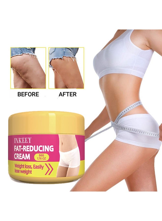 INKEEY Fat-Reducing Cream，Fat Burner Slimming Body Massage Sculpting Cream Anti Cellulite Cream for Belly Waist Thighs Abdomen Buttocks Firming Tighten Skin 50g - Image 1