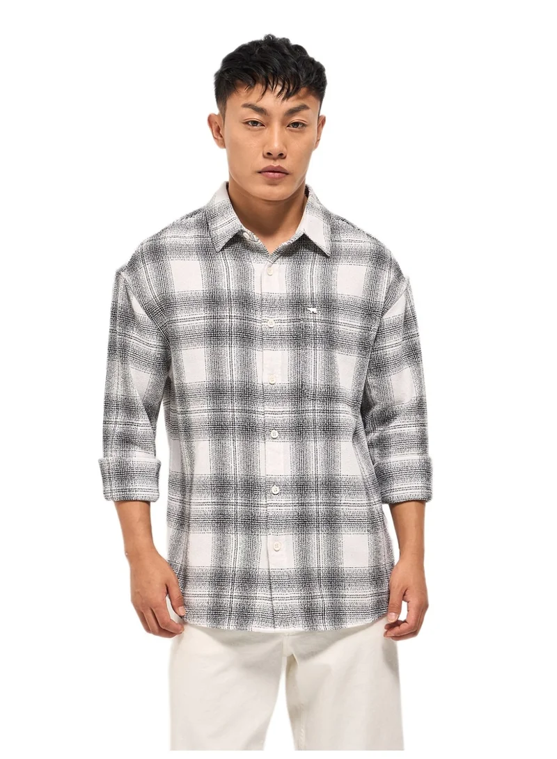 ذا بير هاوس قميص رجالي للمكتب والكاجوال والحفلات بأكمام طويلة مريحة وياقة كلاسيكية وإغلاق بأزرار ومظهر أنيق متعدد الاستخدامات