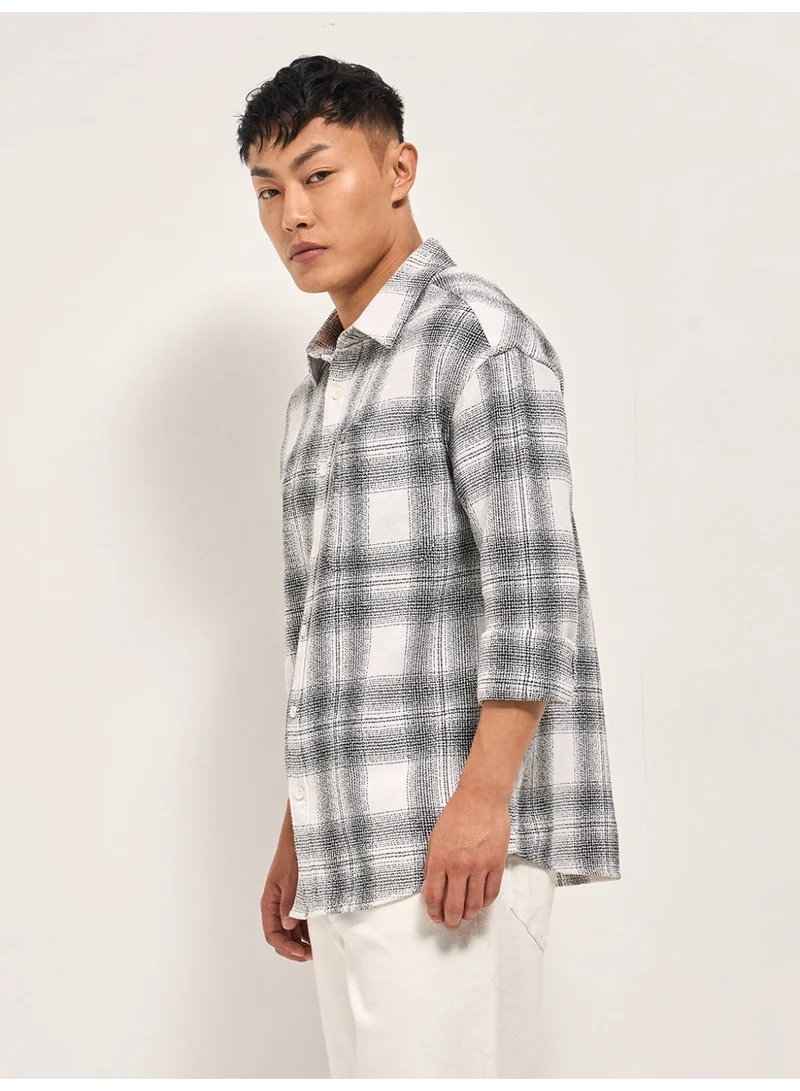 THE BEAR HOUSE  Men’s Shirt for Office, Casual & Party Wear | Comfortable Long Sleeve Shirt with Classic Collar, Button Closure & Versatile Stylish Look for Men | Best Price UAE