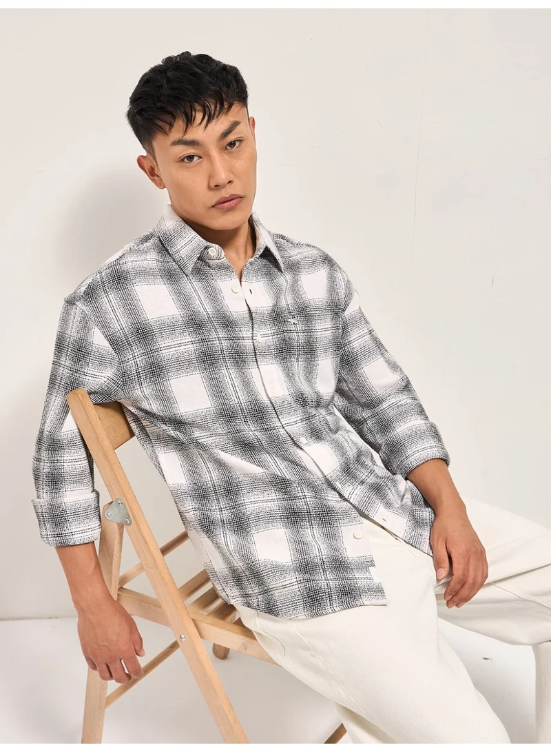 THE BEAR HOUSE  Men’s Shirt for Office, Casual & Party Wear | Comfortable Long Sleeve Shirt with Classic Collar, Button Closure & Versatile Stylish Look for Men | Best Price UAE