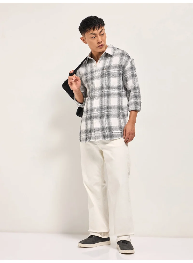 THE BEAR HOUSE  Men’s Shirt for Office, Casual & Party Wear | Comfortable Long Sleeve Shirt with Classic Collar, Button Closure & Versatile Stylish Look for Men | Best Price UAE