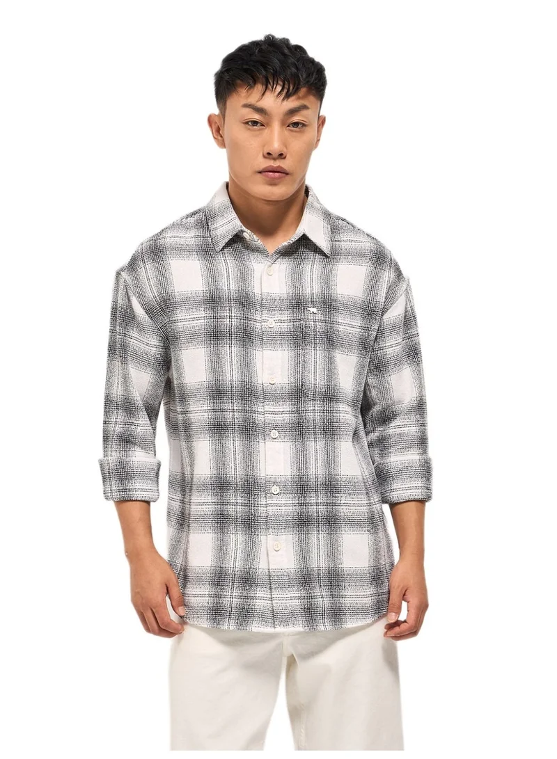 THE BEAR HOUSE  Men’s Shirt for Office, Casual & Party Wear | Comfortable Long Sleeve Shirt with Classic Collar, Button Closure & Versatile Stylish Look for Men | Best Price UAE