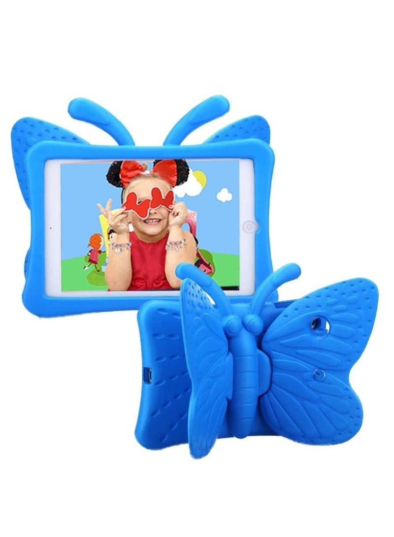 Gravity iPad Mini Case for Kids, Cute Butterfly Wing Double as Stand Light Weight Kid-proof Durable EVA Foam Protective Tablet Bumper Cover for Apple iPad mini 1/2/3/4 - Blue - Image 1