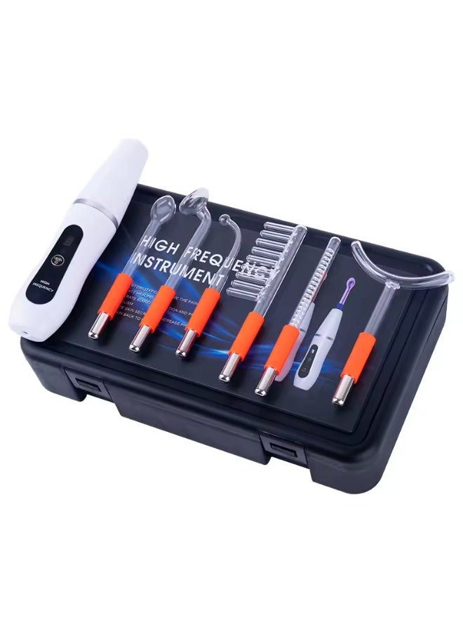 6-in-1 High-Frequency Beauty Device for Deep Cleansing, Acne Treatment, and Skin Tightening with RF Technology - Image 1