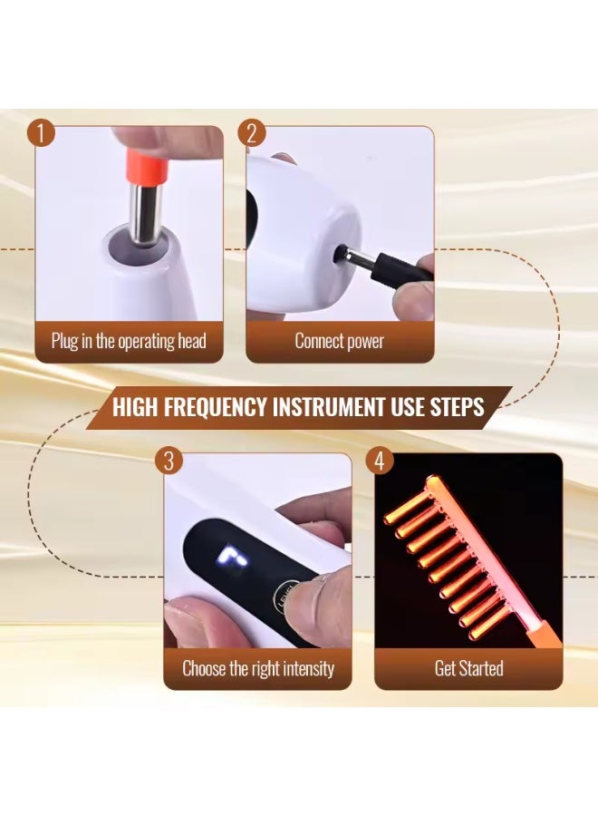 6-in-1 High-Frequency Beauty Device for Deep Cleansing, Acne Treatment, and Skin Tightening with RF Technology - Image 2