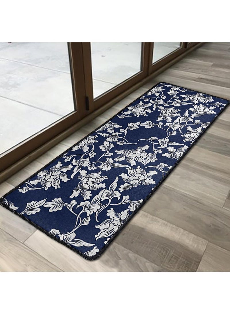 الأزرق جي دبليو وسادة سجاد سجاد حمام المطبخ بنمط 40*70 سم دخول المطبخ - Image 1