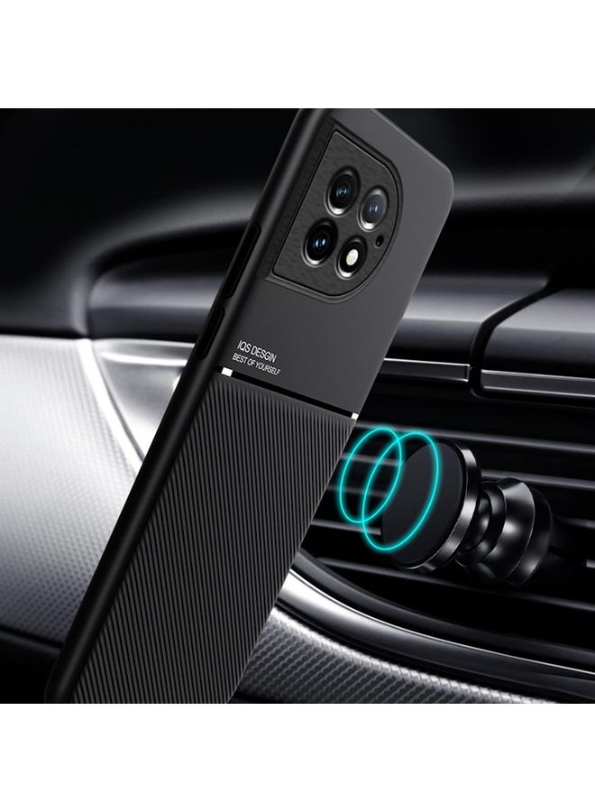S-TOP Case For OnePlus Ace 2 Pro Classic Tilt Strip Grain Magnetic PC Hybrid TPU Phone Case - Image 5