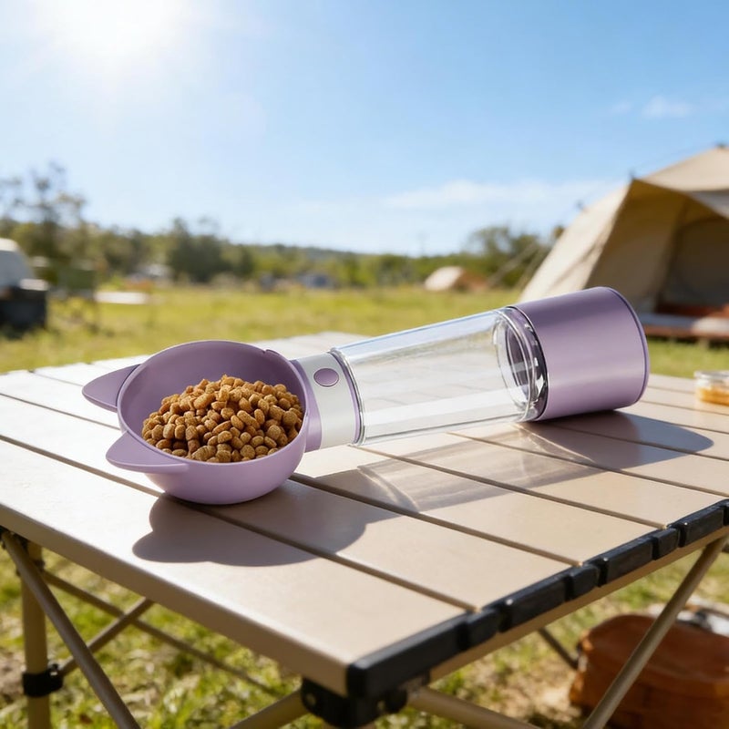 Dog Water Bottle,2-in-1 Portable Leak Proof Dispenser | Travel Dog Bowls - for Walking Hiking Car Beach Outdoor Camping Feeding Park Garden Yard Courtyard - Image 3