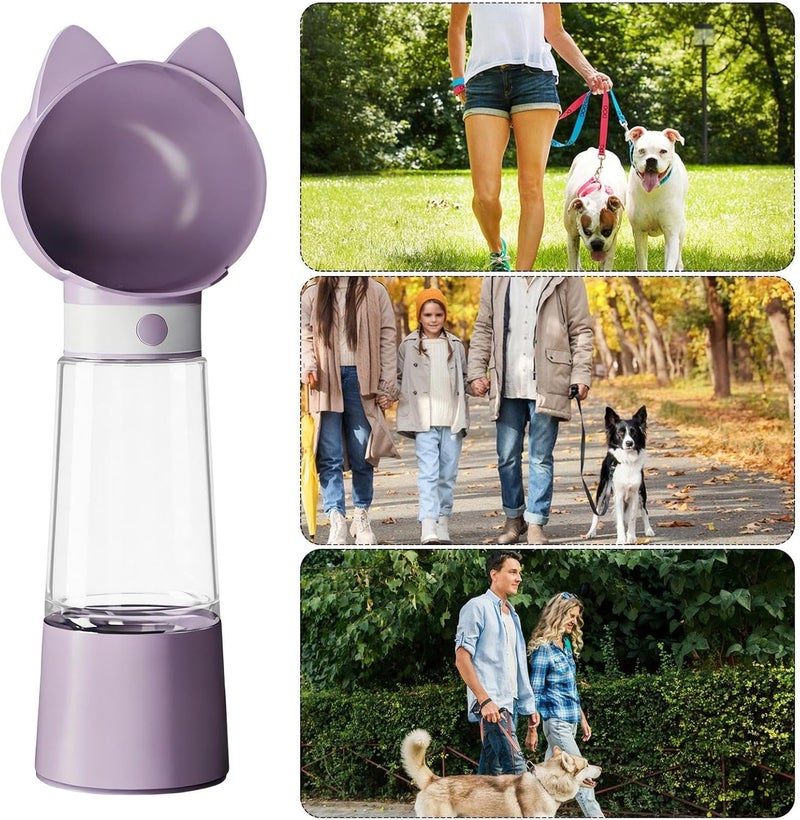 Dog Water Bottle,2-in-1 Portable Leak Proof Dispenser | Travel Dog Bowls - for Walking Hiking Car Beach Outdoor Camping Feeding Park Garden Yard Courtyard - Image 4