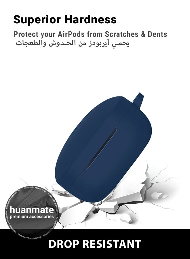 huanmate Anker SoundCore Life P2 Mini Silicone Case Cover - Dark Blue - Made with Soft Silicone, Lightweight & Durable - Stylish Design, Accurate Cut-outs, Easy Installation & Removal - Image 4