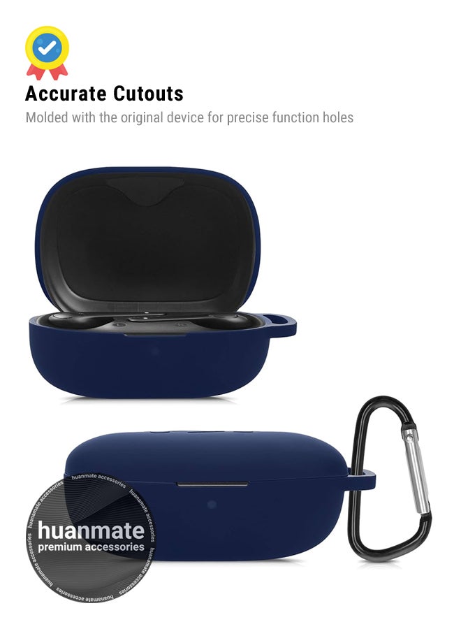 huanmate Anker SoundCore Life P2 Mini Silicone Case Cover - Dark Blue - Made with Soft Silicone, Lightweight & Durable - Stylish Design, Accurate Cut-outs, Easy Installation & Removal - Image 5