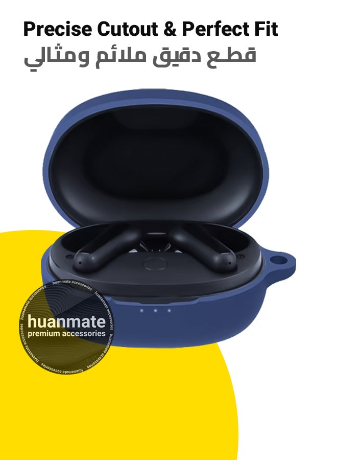 huanmate Anker SoundCore Life P2 Mini Silicone Case Cover - Dark Blue - Made with Soft Silicone, Lightweight & Durable - Stylish Design, Accurate Cut-outs, Easy Installation & Removal - Image 2