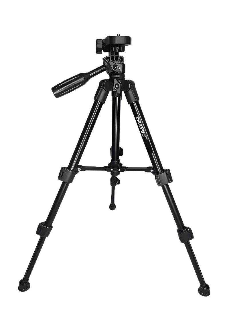 Neepho NP-3170 Professional Tripod, Quick-Release Plate, Adjustable Clamp, Carrying Case Included-BLACK - Image 2