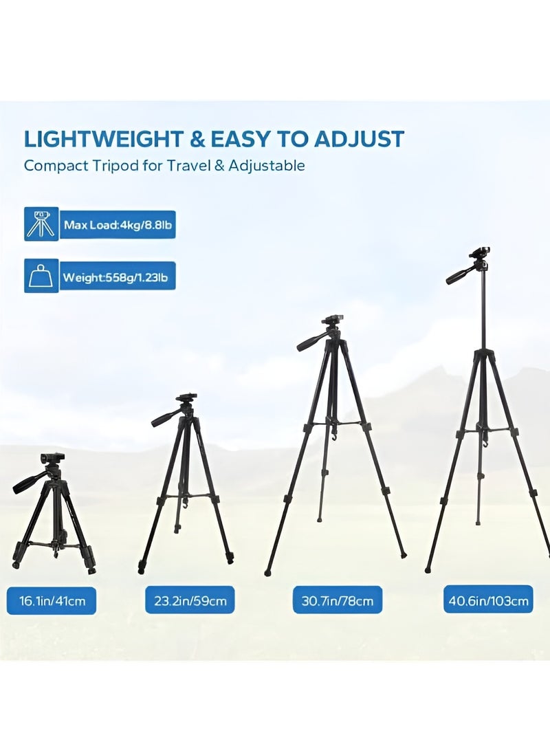 Neepho NP-3170 Professional Tripod, Quick-Release Plate, Adjustable Clamp, Carrying Case Included-BLACK - Image 5