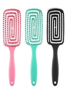 AMYTIS GARDEN Anti Static Detangle Paddle Hairbrush  - Image 3