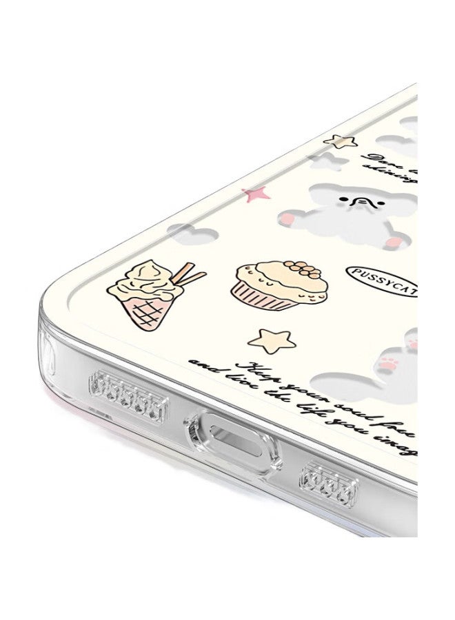 Xp Suitable For Iphone 16 Pro Phone Case, Full Lens Protection, Apple 16 Pro Transparent Soft Case, Heat Dissipation Silicone Style Creative, Women'S Anti-Drop Protective Cover - Bow Tie Puppy - Image 2