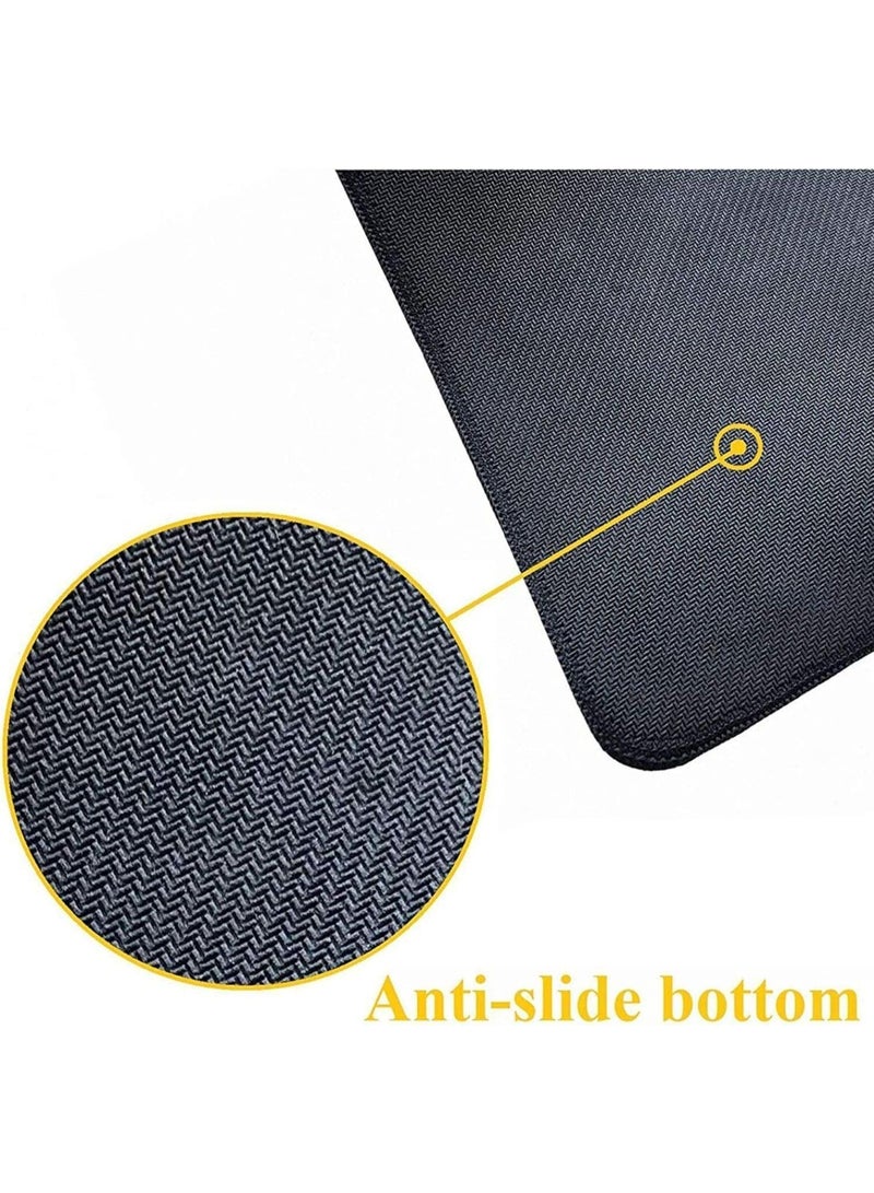 Japanese Wave Mouse Pad, Blue and White Mouse Pad, Gaming Large Long Mousepad, Extended Xl Desk Mat, Smooth, Surface Non Slip Rubber Base Stitched Edges Mice Pad, 31.5 X 11.8 Inch - Image 3