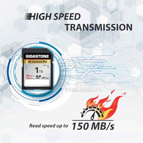Gigastone [5-Yrs Free Data Recovery] GIGASTONE 1TB SDXC Memory Card 4K Pro Series Camera Transfer Speed Up to 150MB/s Compatible with Canon Camcorder, A1 V30 UHS-I Class 10 for 4K UHD Video - Image 3