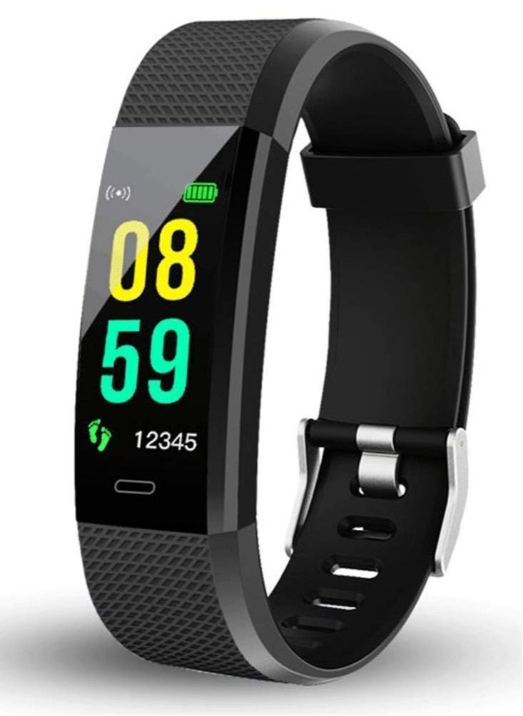 Smart Fitness Band ID115 For Lenovo Pad Touchscreen Smart Bracelet Bluetooth Smart Band LED with Daily Activity Tracker, Heart Rate Sensor, Sleep Monitor and Basic Functionality for All Boys & Girls W