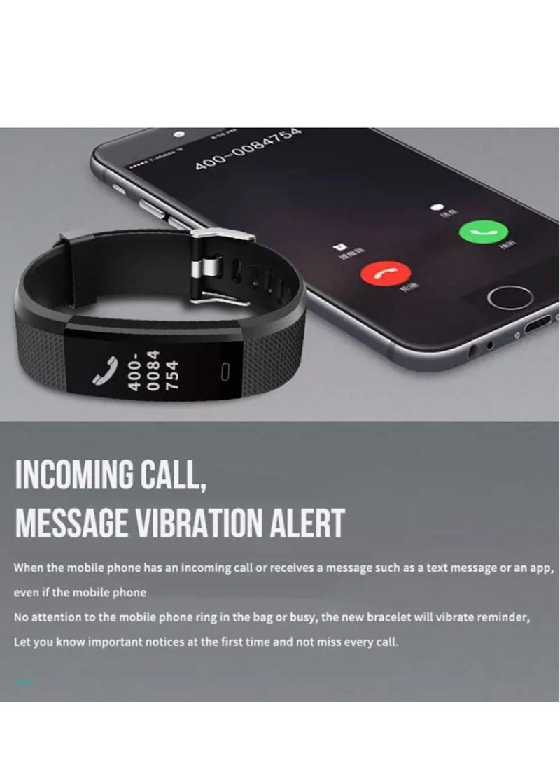 Smart Fitness Band ID115 For Lenovo Pad Touchscreen Smart Bracelet Bluetooth Smart Band LED with Daily Activity Tracker, Heart Rate Sensor, Sleep Monitor and Basic Functionality for All Boys & Girls W