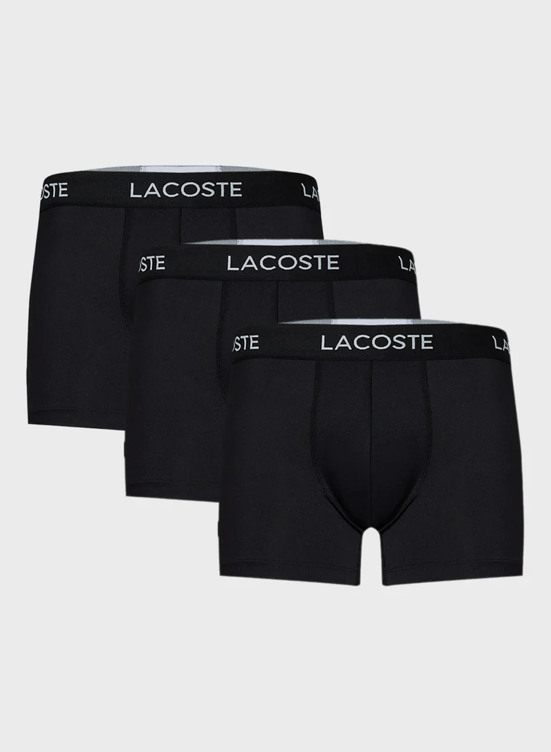 LACOSTE 3 pack Microfiber Trunks