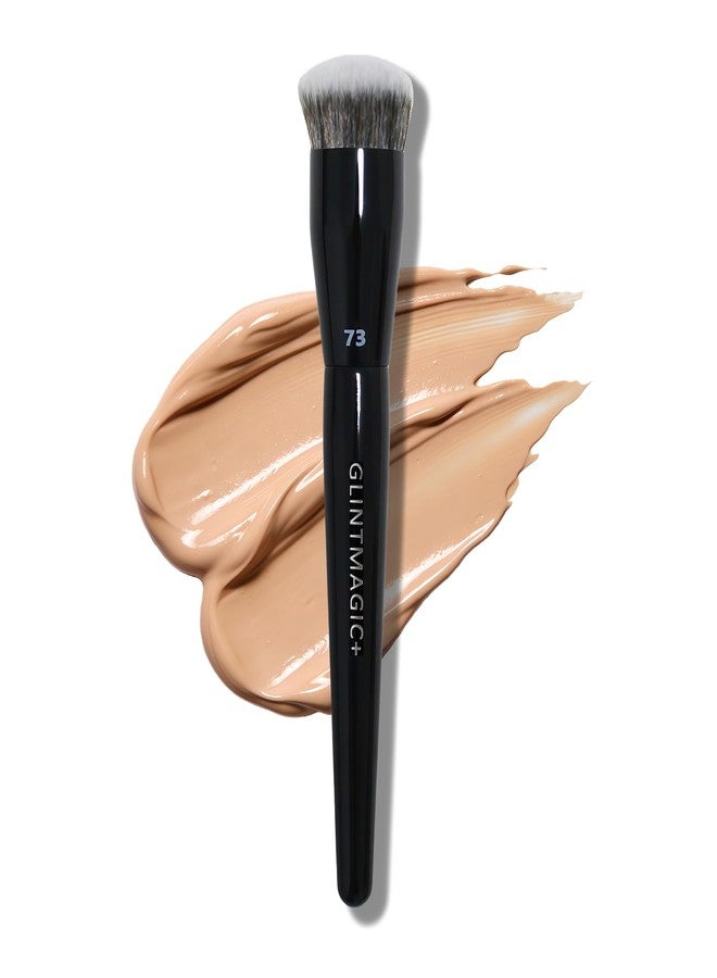 GlintMagic+ GlintMagic Professional Foundation Brush - Streak-Free, Polished Finish for Liquid, Cream & Powder | Dense & Soft Bristles, Easy to Clean, All Skin Types - Image 1