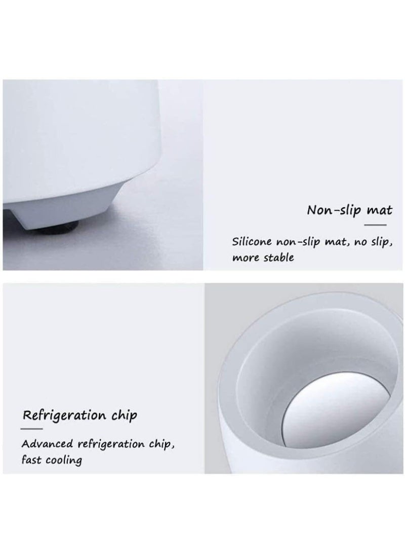 Portable Quick Cooling Cup Desktop Electronic Beverage Cooler with Aluminum Cup - Image 4