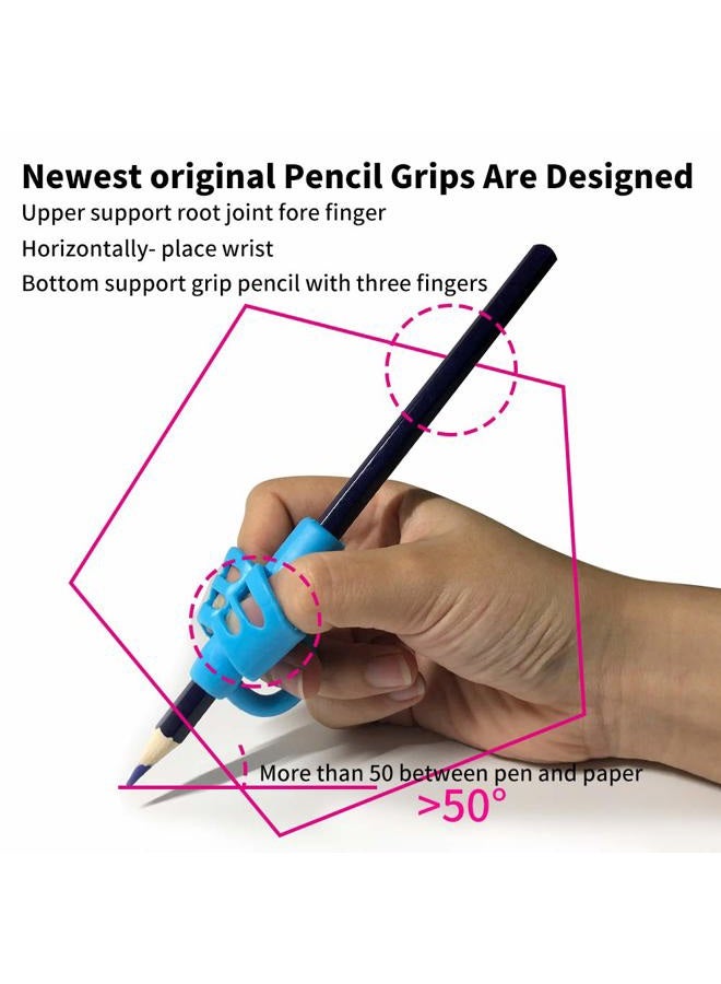 KOABBIT Pencil Grips for Kids Handwriting,Pencil Holder for Toddlers/Preschool 2-4 Year learning to Write, Writing aid Grip Tools for Children's Training Pen Holding Posture Correction Tools(3 PACK) - Image 3