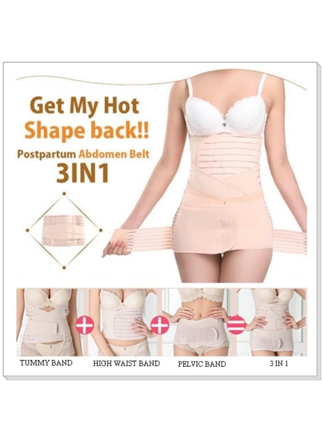 3 in 1 Bengkung Moden Postpartum Abdomen Belt Shapewear Corset – XX-Large - Image 2