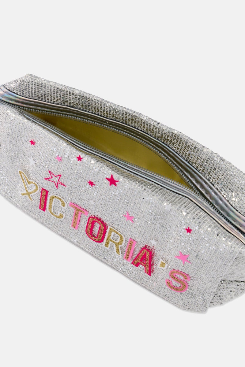 Presidentzt Women Graphic Print Make Up Pouch, Silver - Image 3