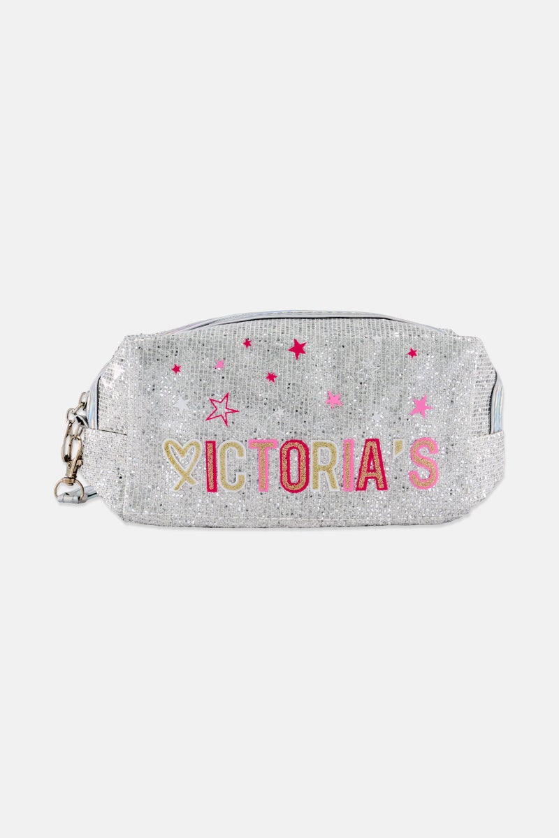 Presidentzt Women Graphic Print Make Up Pouch, Silver - Image 1