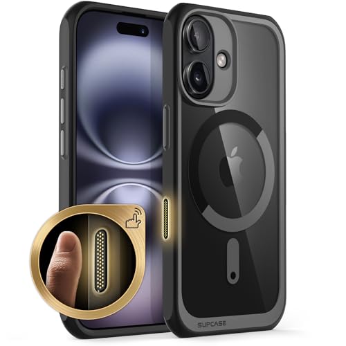 SUPCASE for iPhone 16 Case with Camera Control Capture Button Unicorn Beetle Mag Compatible with MagSafe Slim Shockproof Protective Magnetic Phone Case for iPhone 16 61 2024 Black - Image 1