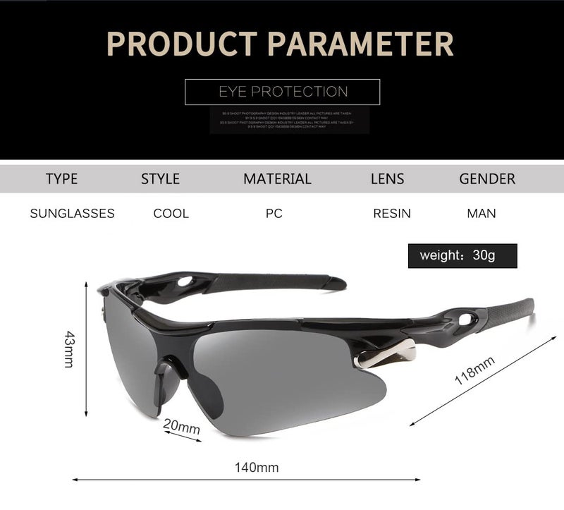 Karsaer Non Polarized Sports Sunglasses for Cricket & Cycling Men Women Unisex Oversized Wrap-Around Frame 100% UV400 And Wind Protection Outdoor Hiking Fishing Glasses E1394 - Image 4