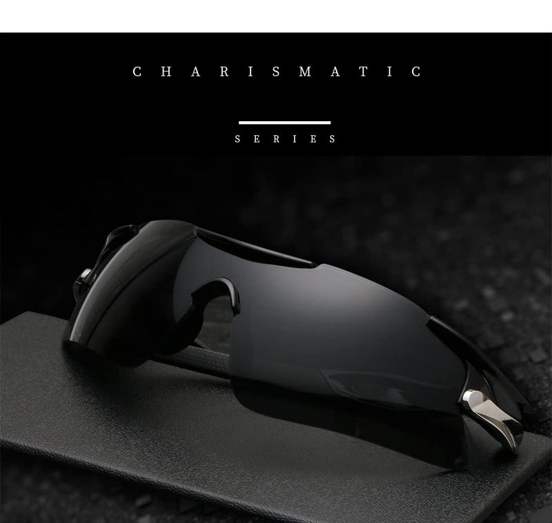 Karsaer Non Polarized Sports Sunglasses for Cricket & Cycling Men Women Unisex Oversized Wrap-Around Frame 100% UV400 And Wind Protection Outdoor Hiking Fishing Glasses E1394 - Image 2