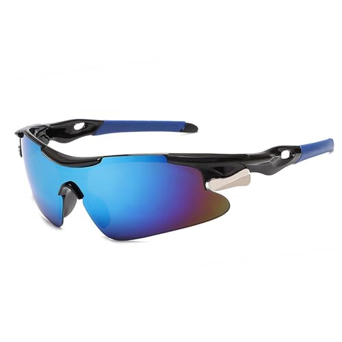 Karsaer Non Polarized Sports Sunglasses for Cricket & Cycling Men Women Unisex Oversized Wrap-Around Frame 100% UV400 And Wind Protection Outdoor Hiking Fishing Glasses E1394 - Image 1