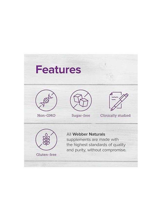 Webber naturals Collagen30 with Hyaluronic Acid, Bioactive Collagen Peptides, 180 Tablets  - Image 3