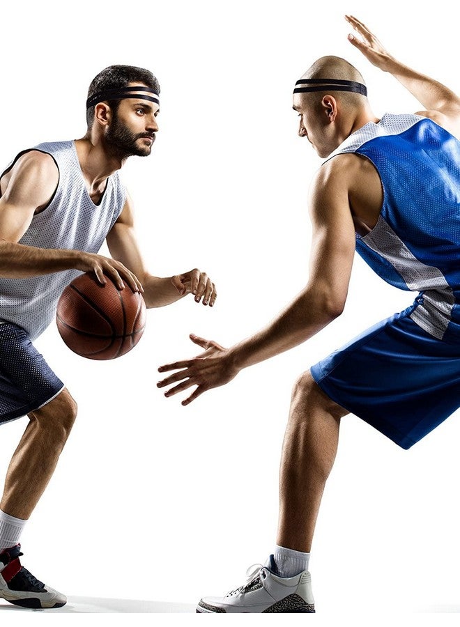 Shappy 3 Pieces Double-Straps Sport Headbands Elastic Hairband Non-Slip Sweatband for Women or Men(Black) - Image 3