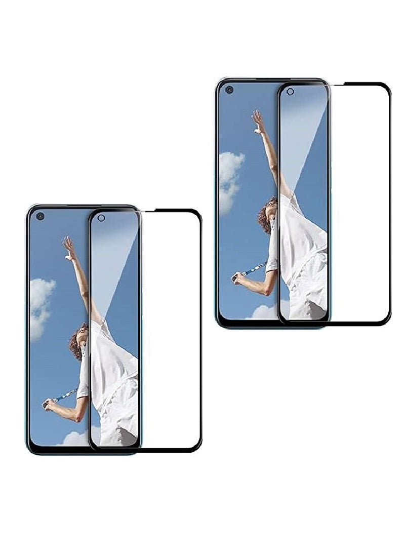 Super 2 Pieces Tempered Glass Screen Protector 5D Designed For Oppo A52 Full Glue Edge to Edge Full Screen Coverage And Bubble Free - Image 1