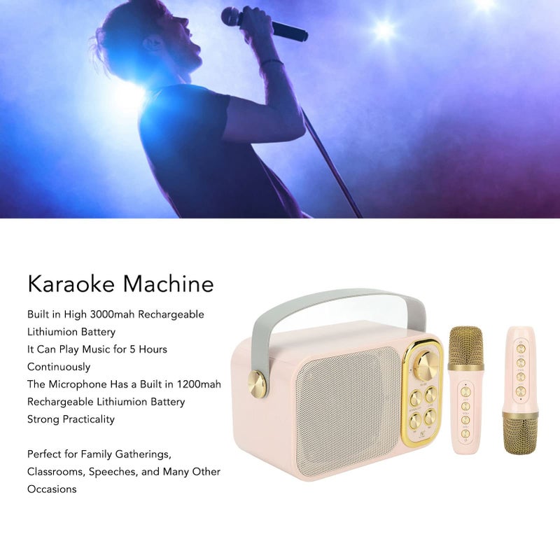 Mini Karaoke Machine For Home Portable Wireless Singing Speaker - Image 3