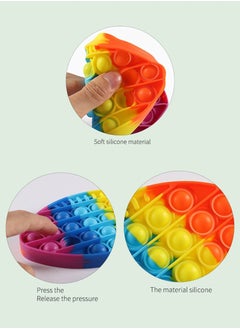 GOLDEN MILLION 2-Piece Push Pop Bubble Sensory Fidget Toy Autism Special Needs Stress Reliever Toys Stress Relief Silicone Squeeze Sensory Toy for Kids Adults  - Image 3