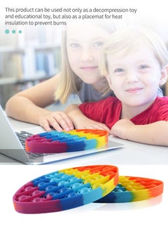 GOLDEN MILLION 2-Piece Push Pop Bubble Sensory Fidget Toy Autism Special Needs Stress Reliever Toys Stress Relief Silicone Squeeze Sensory Toy for Kids Adults  - Image 5