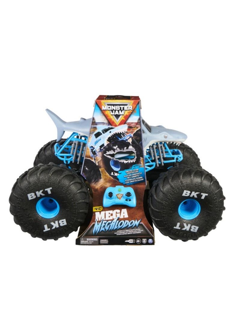 Monster Jam - Official Mega Megalodon All-Terrain Remote Control Monster Truck 1:6 Scale - Image 1