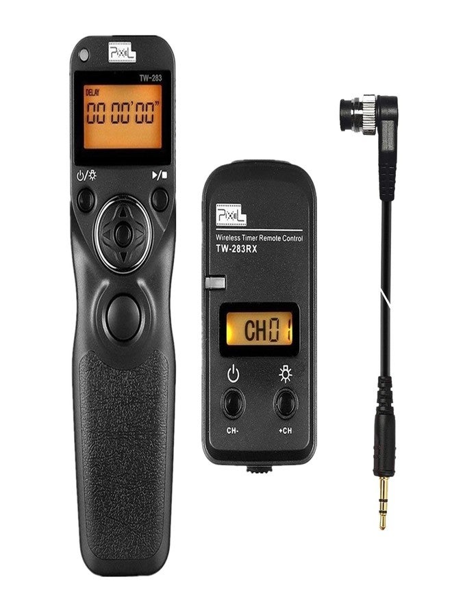 Pixel LCD Wireless Shutter Release Remote Control TW283-DC0 Timer Remote Release for Nikon D810A D3s D4 D5 D800 D810 D700 D500 D300 D300s D200 N90s F100 F90 - Image 1
