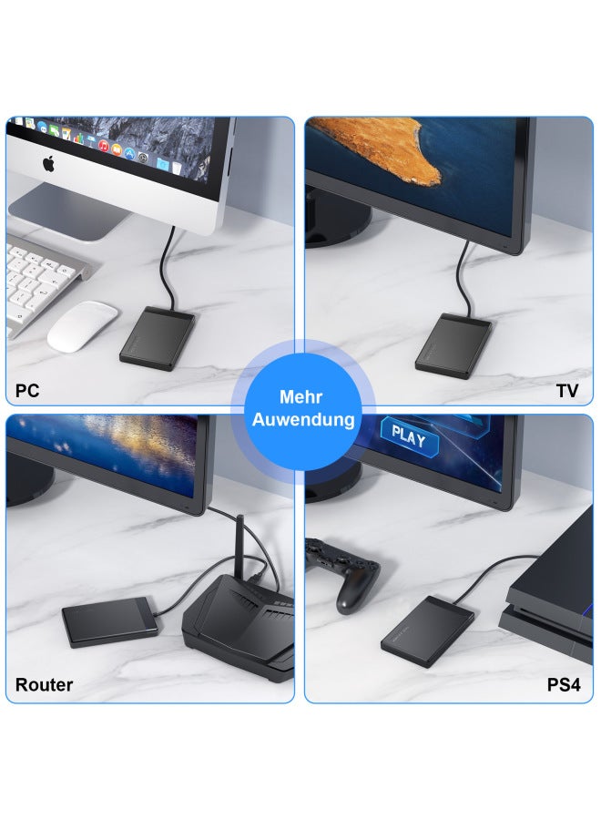 Direct 2.5 Inch SATA Mobile Hard Disk Box USB3.0 Mobile Hard Disk Protection Box-Color:TYPE-C - Image 3